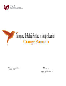 Comunicare in Situatii de Criza - Orange Romania - Pagina 3