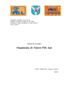 Organizația de tineret PDL-Iași - Pagina 1