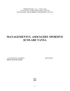 Managementul Asociației Sportive Tansa - Pagina 3