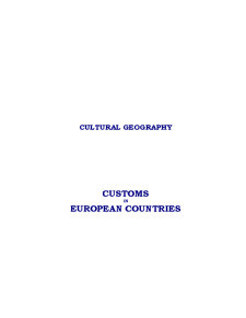 Customs în European Countries - Pagina 1