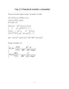 Ingineria Sistemelor Automate - Pendulul Inversat - Pagina 5