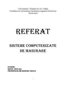Sisteme computerizate de măsură - Pagina 1