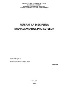 Managementul Proiectelor - Programul ISPA - Pagina 1