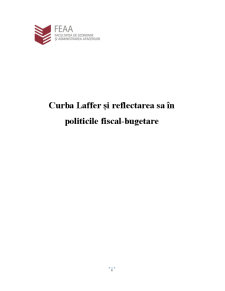 Curba Laffer și reflectarea sa în politicile fiscal - bugetare - Pagina 1
