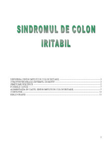 Alimentații speciale, sindromul de colon iritabil - Pagina 2