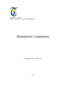 Monopolistic Competition - Pagina 1