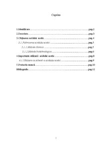 Acidul acetic - obținerea și importanța utilizării în industria alimentară - Pagina 2