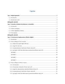 Modelarea și Implementarea Filtrelor Analogice și Digitale - Pagina 1