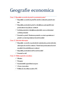 Geografie economică - resurse naturale - Pagina 1