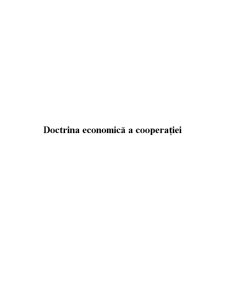 Doctrina Economică a Cooperației - Pagina 1