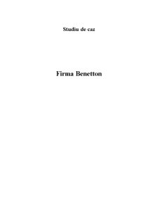Studiu de Caz Benetton - Pagina 1