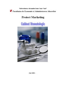 Proiect de Marketing - Cabinet Stomatologic - Pagina 1