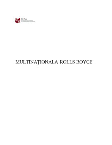 Multinaționala Rolls Royce - Pagina 1