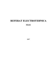 Relee electromangnetice - Pagina 1