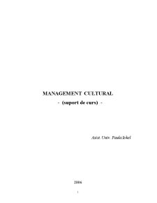 Management Cultural - Pagina 1