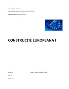 Construcție Europeana - Pagina 1