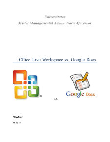 Office Live Workspace vs Google Docs - Pagina 1