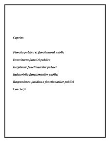 Drepturile si Indatoririle Functionarului Public si Raspunderea Functionarului Public - Pagina 2
