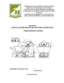 Mașini și echipamente din industria alimentară - Pagina 1