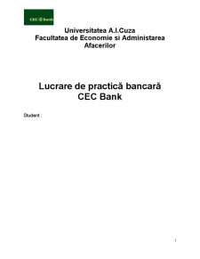 Practică CEC Bank - Pagina 1