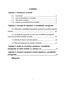 Aspecte tehnice și practice ale contabilității manageriale la SC Danone SRL - Pagina 2