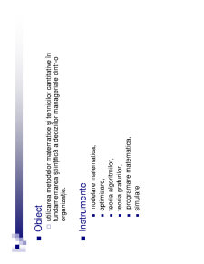 Cercetări Operaționale Aplicate în Economie - Pagina 6