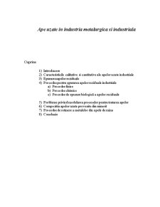 Ape uzate în industria metalurgică și industrială - Pagina 1