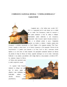 Complexul Național Muzeal Curtea Domnească Târgoviște - Pagina 1