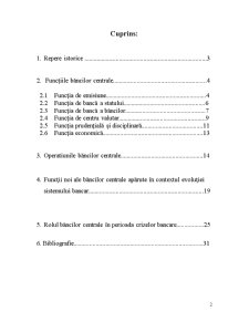 Funcțiile și rolul băncilor centrale - Pagina 2