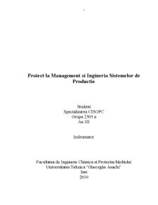 Managementul și ingineria sistemelor de producție - Pagina 1