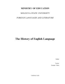 The History of English Language - Pagina 1