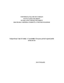 Jurisprudența Curții de Justiție a Comunităților Europene privind Regimul Juridic al Directivelor - Pagina 1