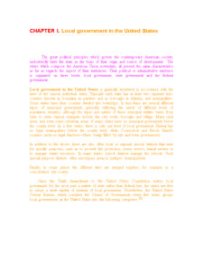 Local Government în the United States - Pagina 1