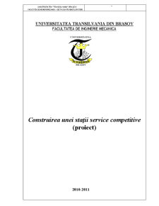 Construirea unei Stații Service Competitive - Pagina 1