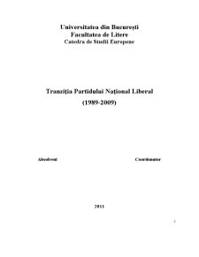 Tranziția Partidului Național Liberal 1989 - 2009 - Pagina 2