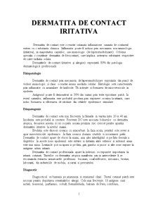 Dermatită de contact iritativă - Pagina 1