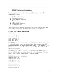 Multimedia Instructions (MMX) - Pagina 5
