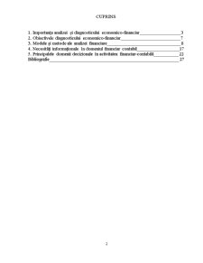 Modele și Metode de Analiză Financiară Utilizate pentru Fundamentarea Deciziilor în Domeniul financiar-contabil - Pagina 1
