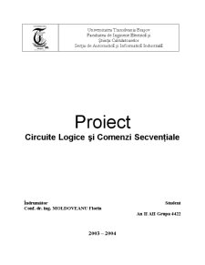 Circuite Logice și Comenzi Secvențiale - Pagina 1