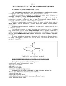 Circuite Liniare cu Amplificatoare Operaționale - Pagina 1