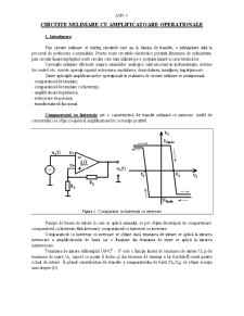 Circuite neliniare cu amplificatoare operaționale - Pagina 1