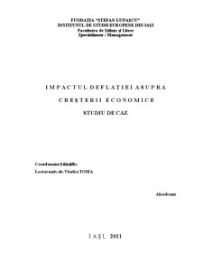 Impactul deflației asupra creșterii economice - studiu de caz - Pagina 2