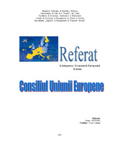 Integrarea Economică Europeană - Pagina 1