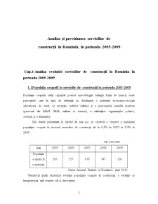 Analiza Evoluției Serviciilor de Construcții în România în Perioada 2005-2009 - Pagina 3
