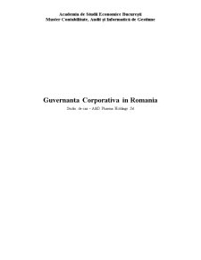 Guvernanță corporativă în România - Pagina 1