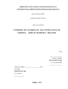 Condițiile de valabilitate ale contractului de comodat. aspecte teoretico-practice - Pagina 1