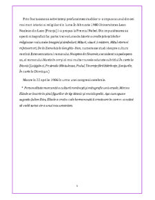 Mircea Eliade - Personalitate Complexă - Pagina 2