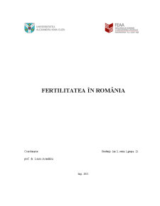 Fertilitatea în România - Pagina 1