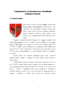 Organizarea și Funcționarea Consiliului Județean Neamț - Pagina 1