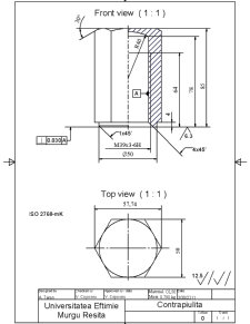 Proiectarea tehnologică a unei contrapiulițe - Pagina 1